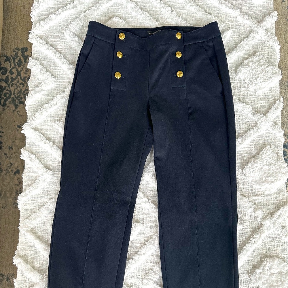 Navy - Banana Republic Avery Ankle Pants